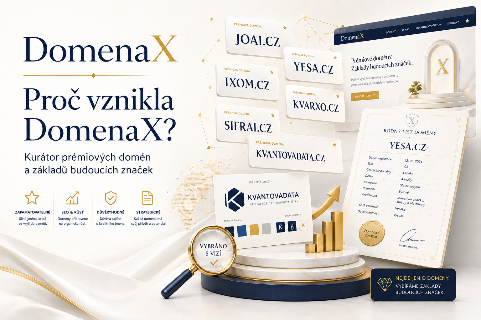 Proč vznikla DomenaX? Prémiové domény pro nové značky