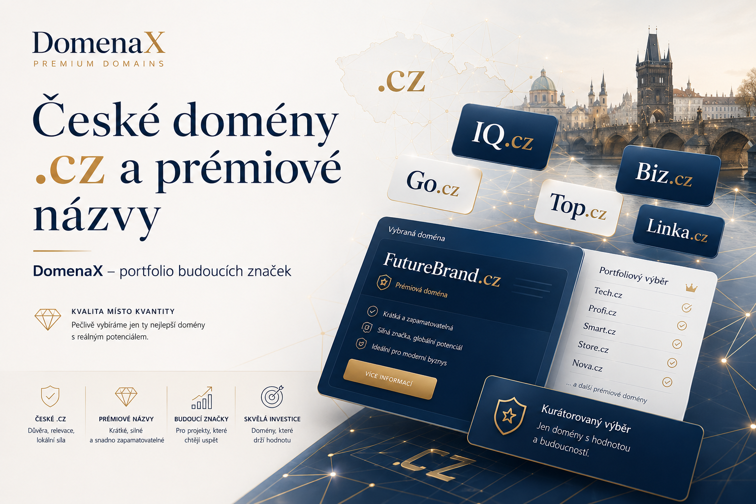 Domény .cz na prodej a prémiové domény | DomenaX